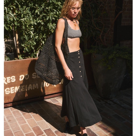 Free People Jackie midi skirt / cotton / hmm midi OR maxi skirt=37”+ long-NWOT - Picture 5 of 12